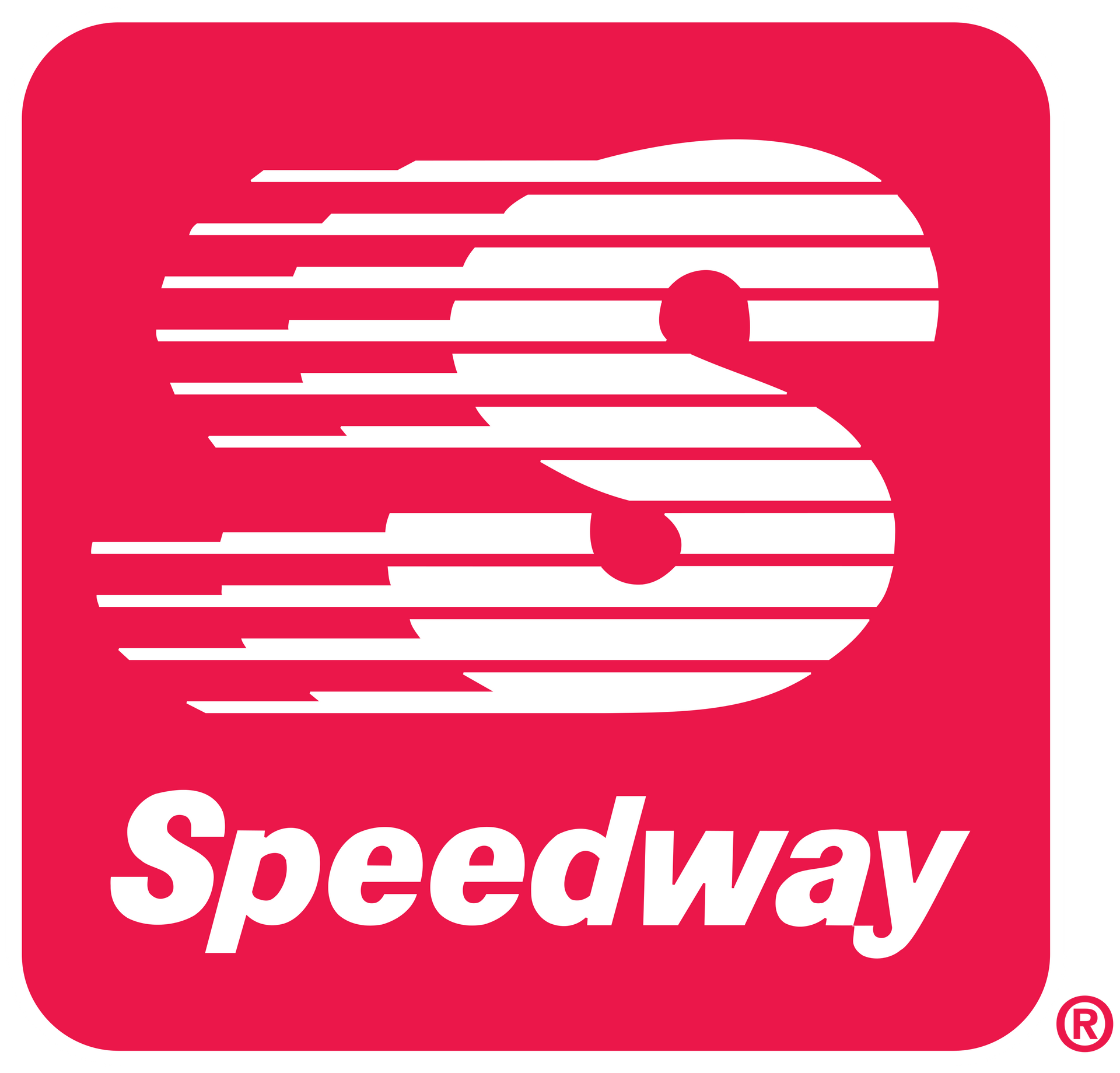 Red Speedway logo with a white stylized “S” on a red square background.